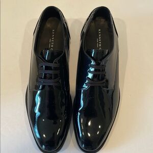 Kenneth Cole Black Patent Leather Oxfords